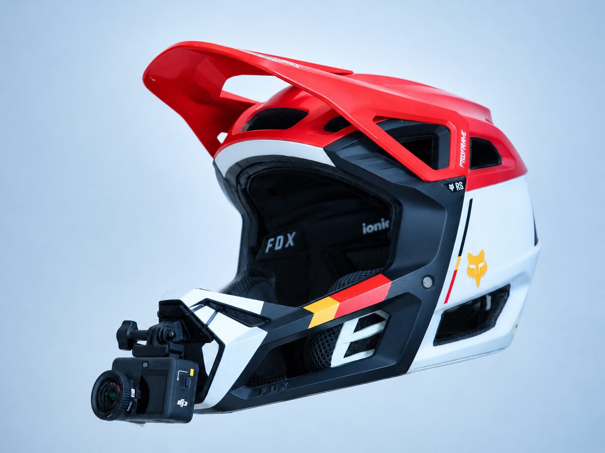 Fox Racing Proframe — GoPro mounted