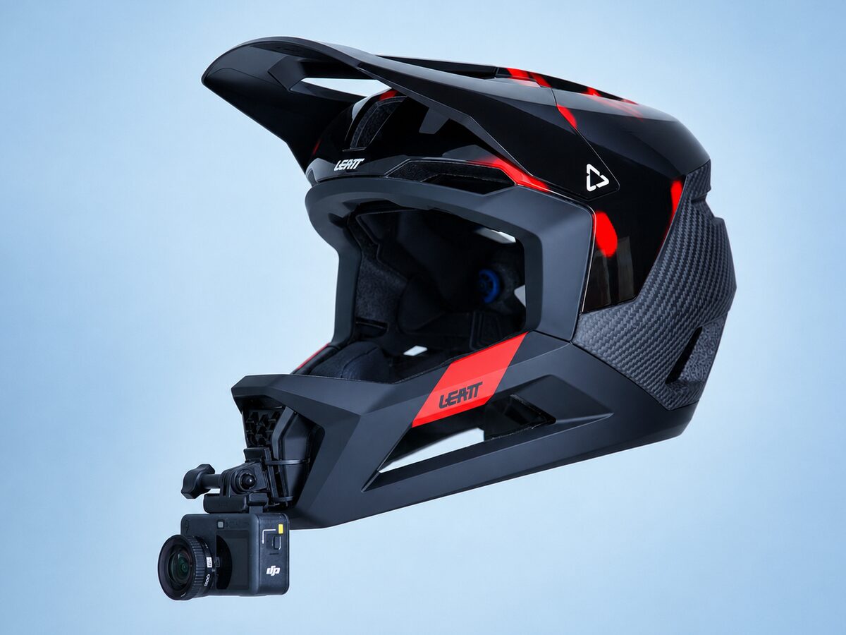 Leatt Gravity 5.0 — GoPro kiinnitettynä