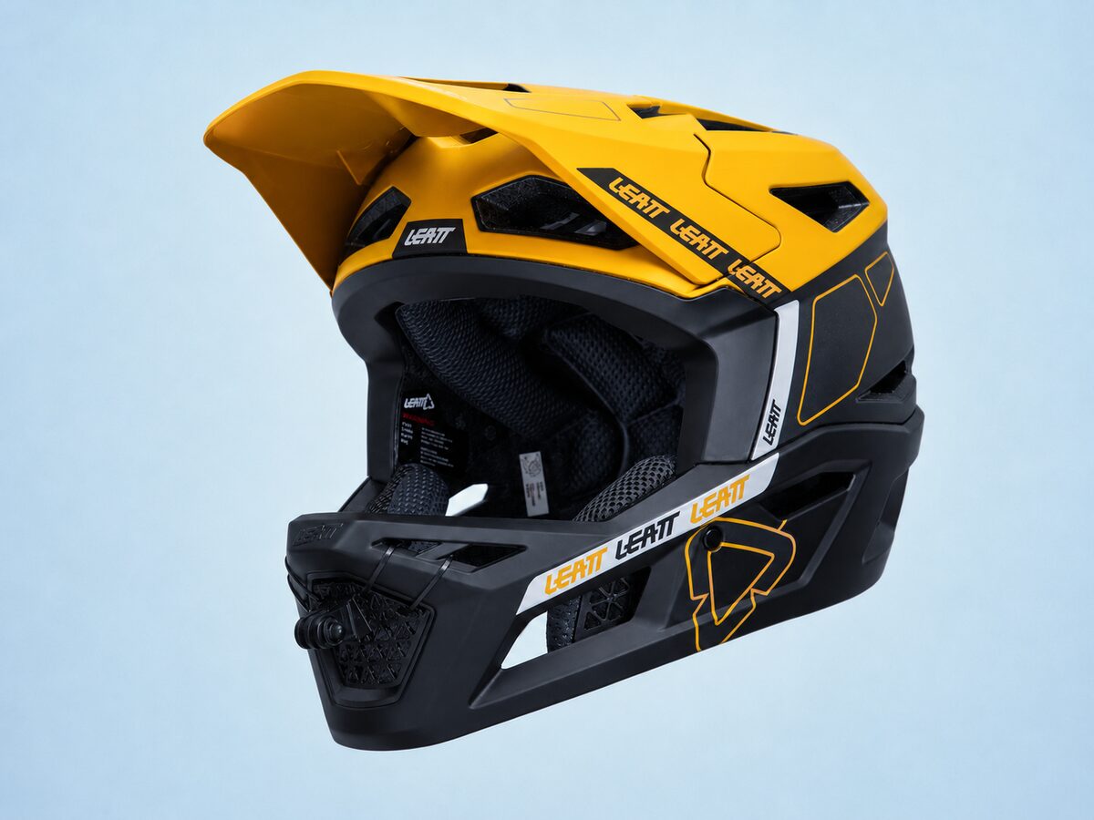 Supporto mentoniera GoPro per Leatt Gravity 6.0, vista laterale