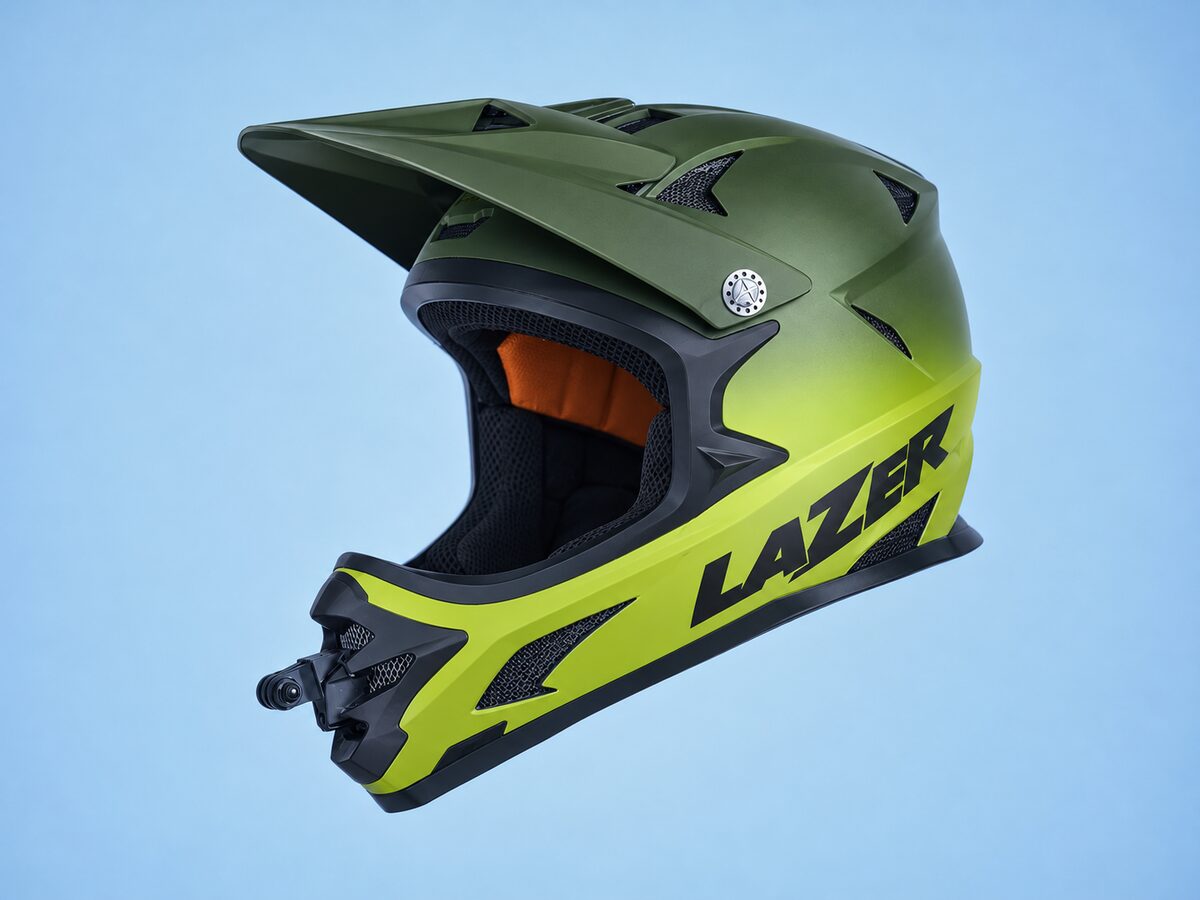 Fixation mentonnière GoPro pour Lazer Phoenix+, vue de profil
